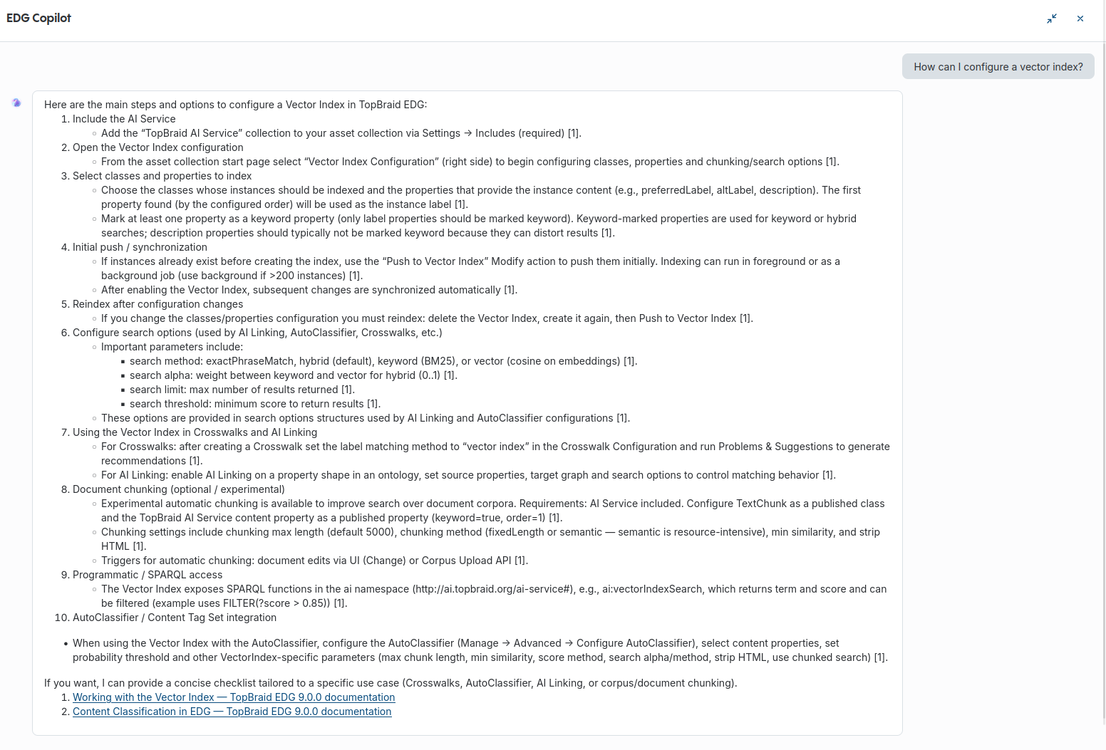Copilot Chat full screen answer