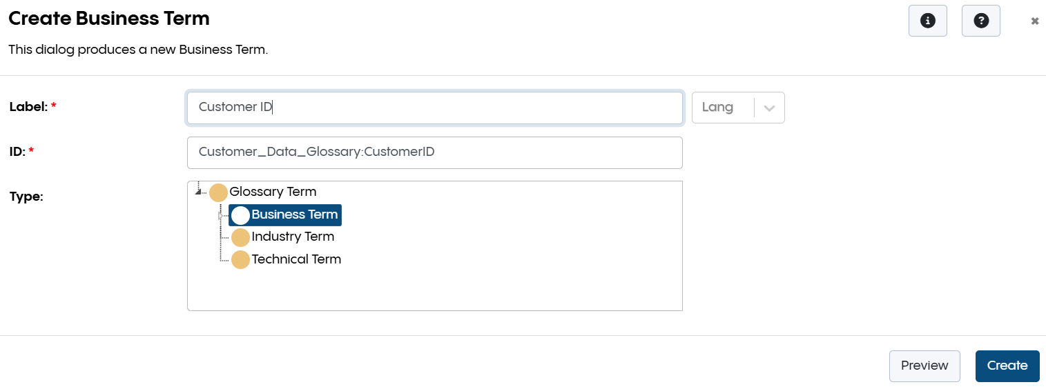 Create Business Term