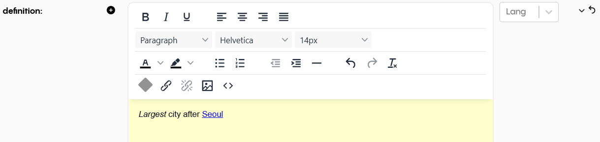 Definition - Insert Link