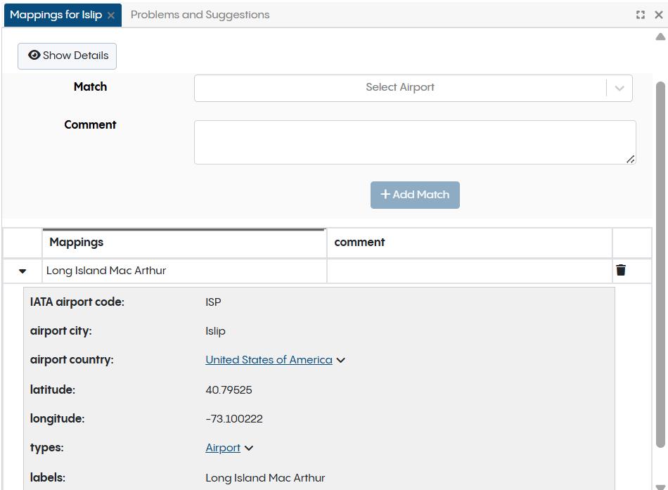 Flight Tracker Mapped - Airport Info