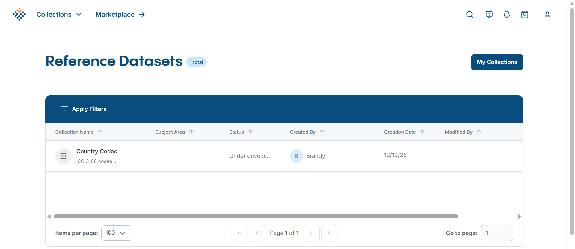 Published Reference Datasets