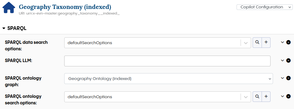 Natural Language to SPARQL configuration